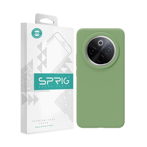 Image of SPRIG Compatible with Vivo T4 Premium SilkTone Back Cover Drop Tested Shock Proof Mobile Case for Men, Women, Boys and Girls with Camera Protection (Mint Green)