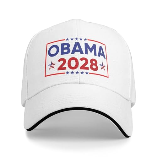 Obama 2028 Hat Obama for President 2028 Hat Adjustable Trucker Cap for Men Women Made in USA Black
