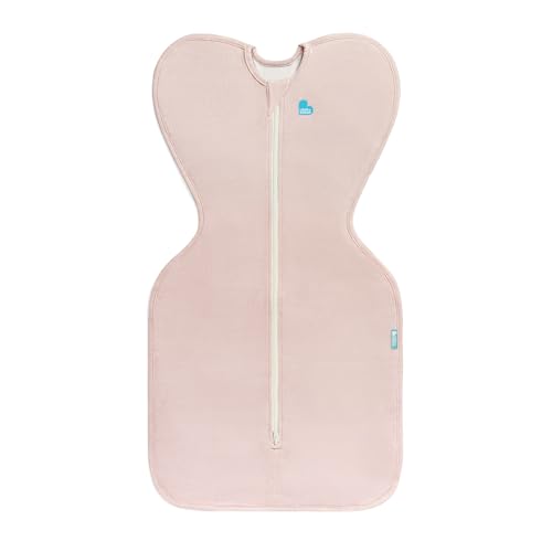 Image of Love To Dream Swaddle UP, Baby Sleep Sack, Twin Zipper For Easy Diaper Changes, Arms UP Position, Hip-Healthy, Lightweight & Breathable, Sleeping Bag, Moderates Ideal Temps, 1-3 M, Olive Stars & Moon