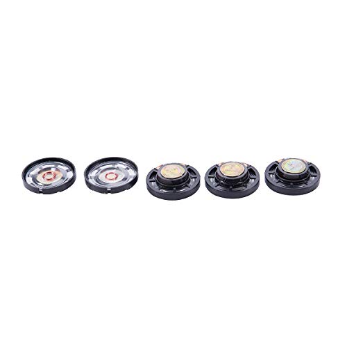 Josenidny 5 Pieces 8 Ohm 0.25 W 29 mm Speaker with Magnetic Closure for Electric Toy