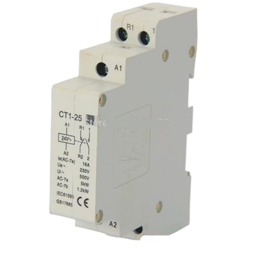 Contacteur modulaire 2P 16A 24V pour rail Din de tableau électrique