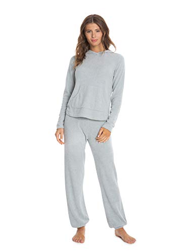 Barefoot Dreams Womens CozyChic Ultra Lite Pullover Hoodie, Casual Polyester Ladies Fall Jackets