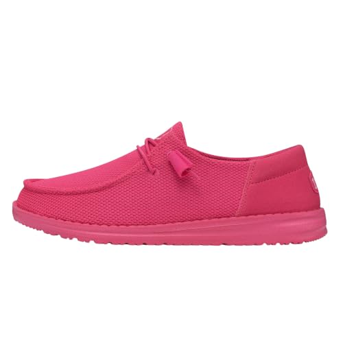HEYDUDE Women's Wendy Funk Mono Slip On Loafer, Electric Pink, Size 5 - image 1