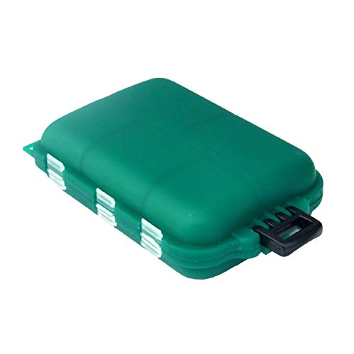 Caixa de anzol de pesca, 10 compartimentos, mini isca de pesca, caixa de gancho, acessório de equipa