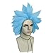 ANOGOL Hair Cap+ Short Blue Cosplay Wig for Men - Spiky Anime Cartoon Costume Party Wig - Funny, Crazy, Strange for Halloween and Christmas