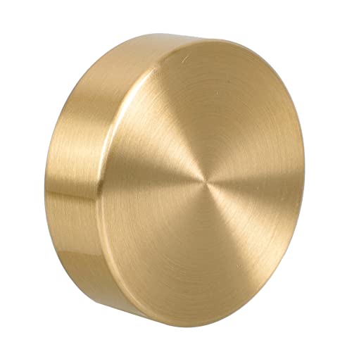 Housoutil Office Decor Office Decor Office Decor Desktop Decor Brass Paperweight Brass Round Block Metal Paperweight Calligraphy Painting Paper Weight Office Decor Desk Topper Desk Topper Round Brush