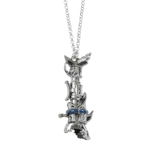 Collier pendentif lance-roquettes en métal sculpté aux finitions soignées