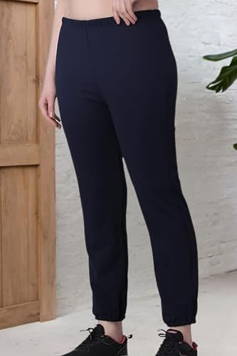 Image of Women Casual Bright Black Solid Women Joggers