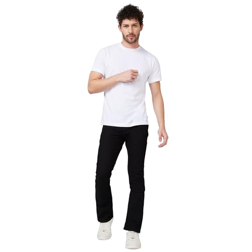 Image of Spykar Men's Rafter Boot Cut Mid-Rise Casual Jeans