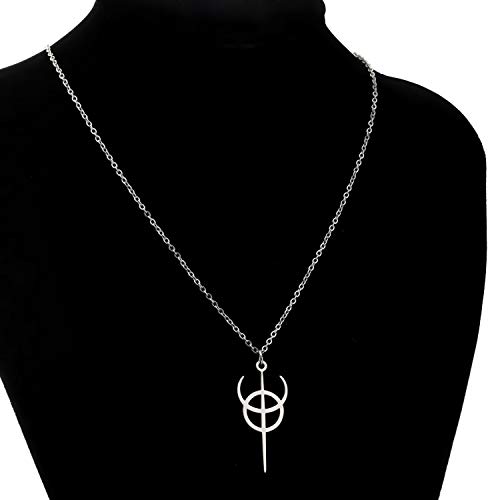 CENWA Clavicula Nox Pendant Pagan Symbol Stainless Steel Necklace4