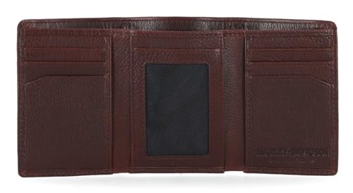 Harley-Davidson Men's Bar & Shield Plate Tri-Fold Leather Wallet - Oxblood Brown4