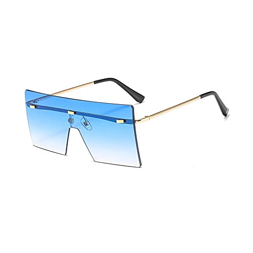 Oushiun Plaza De Gran Tamaño Sin Montura Gafas De Sol Retro Moda Flat Top Grandes Sombras Para Las Mujeres Hombres Protección Uv Oushiun Plaza De Gran Tamaño Sin Montura Gafas De Sol Retro Moda Flat Top Grandes Sombras Para Las Mujeres Hombres Protección Uv
