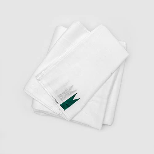 Image of YATTA Traditional New Born Baby Towel | Non Dyed Pure Muslin Towel | Soft Cotton White Colour | Chemicals Free & Quick Drying | Stitched Ends | 45x22 Inches | Pack of 2
