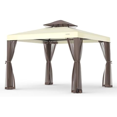 GOJOOASIS 10'x10' Patio Gazebo Tent Cover