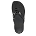 Vionic High Tide II Thong Sandals Black Leather 7 M
