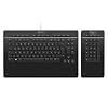 3Dconnexion Keyboard Pro with Numpad (Tastatur, kabelgebunden, separater Nummernblock, deutsches Layout – QWERTZ), Mattschwarz