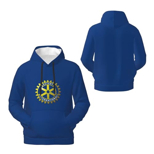 Rotary-International Fleece Comfortable Hoodie, Hoodie Long Sleeve Pullover Casual Sweatshirt-2