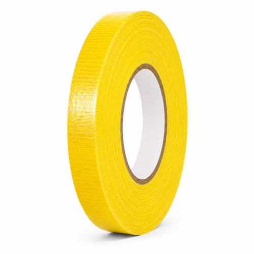 Image of GGR Supplies CDT-36 Yellow Cloth Duct Tape, 1 Inch x 60 Yards | Industrial Grade; Waterproof and UV Resistant; Clean Removal With No Sticky Residue; Repairs, Packaging, Bundling and Sealing