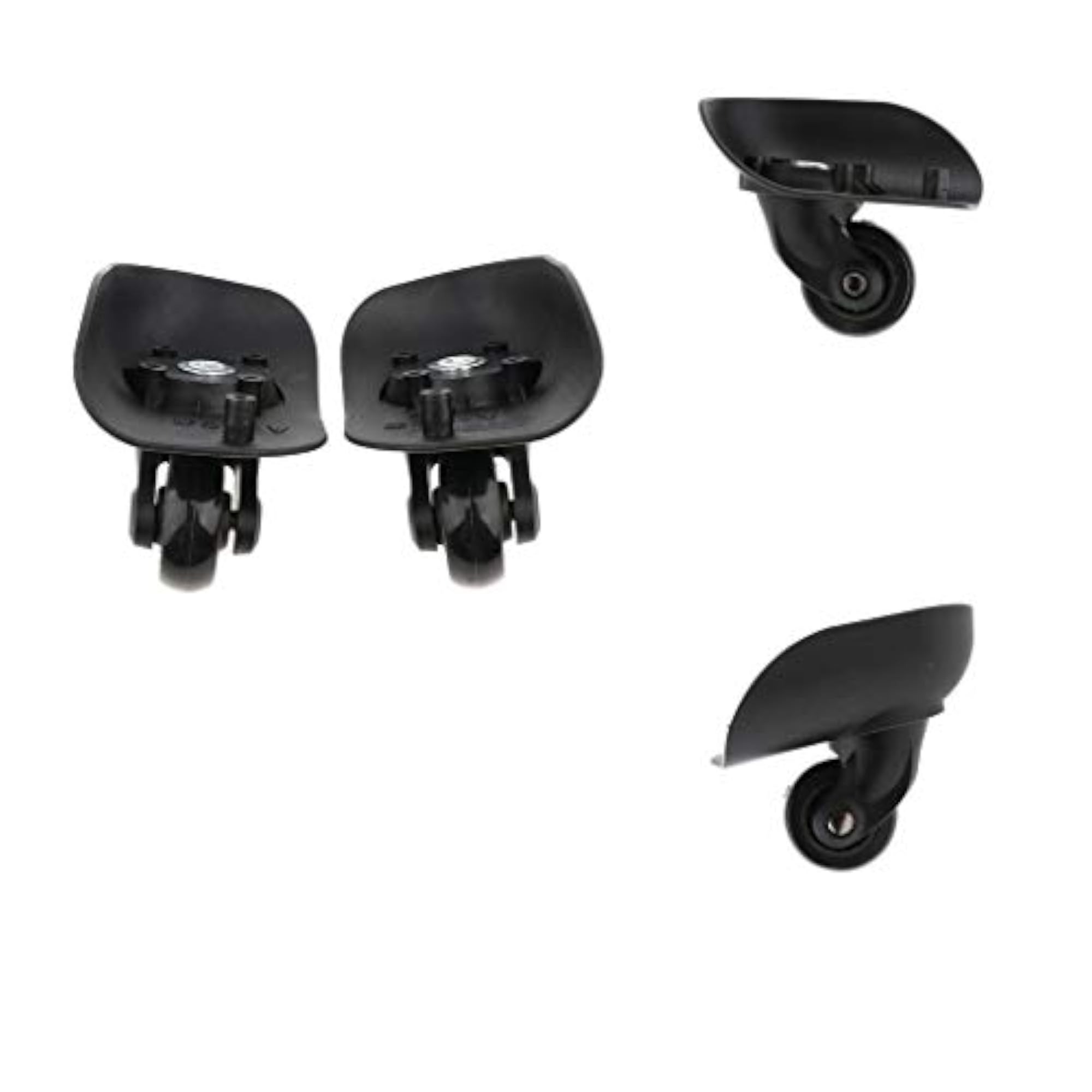 Universal Swivel Suitcase Trolley Luggage Casters, 2 Pairs