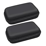 ROMISBABA 2個 多機能防衝撃モバイルハードディスク収納バッグ 軽量コンパクトデジタルアクセサリーケース ポータブル耐摩耗収納ケース