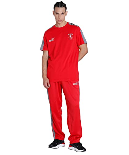Puma Ferrari Race MT7 Monochrome tee Co Camisa, Rosso Corsa, S Hombre/Unisex