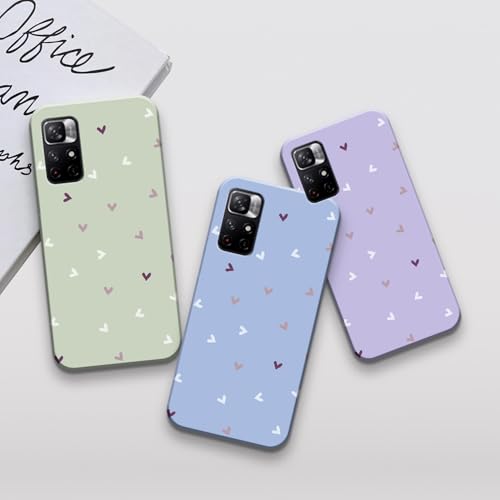 Image of COLORflow Back Cover Compatible with Redmi Note 11 5G / 11S 5G | Family of Hearts Color Customized Back Cover Compatible with Redmi Note 11 5G / 11S 5G