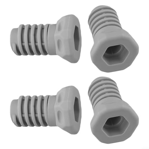 Patas DC61-03128A para lavadora Samsung en kit de 4 piezas grises de ABS 6