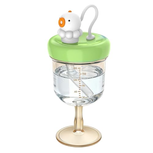 Vaso Antiderrame para Niños con Diseño de Copa de Vino, Diseño Divertido Portátil a Prueba de Derrames, Apto para Guardería, Comedor, Picnic al Aire Libre, Perfecto para Excursiones al Aire Libre, Pic