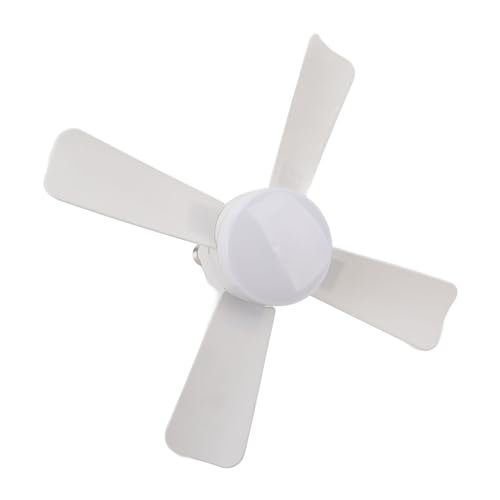 Ventilador de Techo LED con Doble Funcionalidad, Bombilla LED Brillante y Control Remoto Inalámbrico para Dormitorio, Comedor, Granja y Garaje