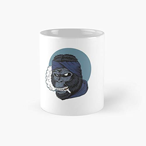 Gorilla Smoke - 11 oz Tea Cup White/Mug Perfect Funny 11OZ