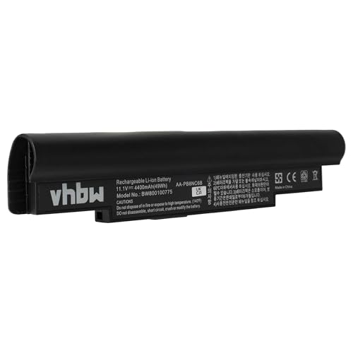 batteria compatibile con Samsung N110 N120 N130 N140 N510 NC10 NC20 ND10 ND20 notebook 4400mAh 11.1V Li-Ion nero