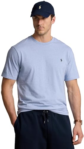 Image of POLO RALPH LAUREN Mens Big & Tall Crew Neck T-Shirt (2LT, JamicaBlueHtr)
