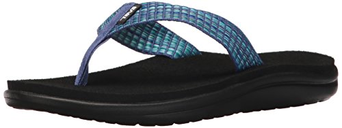 Teva Women's W Voya Flip Flop, Bar Street Multi/Blue, 7 M US