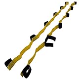 むかで ロープ ムカデ 競争 両足用 運動会 レクリエーション 研修 チームワーク (6人用・イエロー) [並行輸入品]