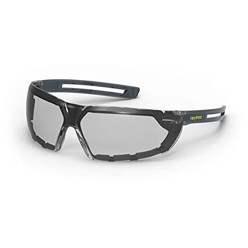 HexArmor LT400G Z87 Gasketed Safety Glasses, Grey, Anti-Fog
