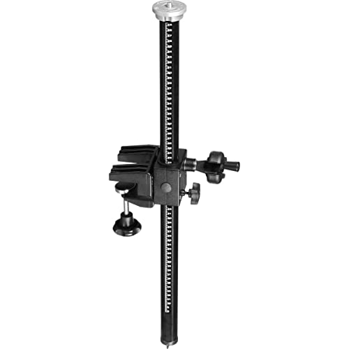 Colonne à crémaillère Manfrotto 131TC noire et étau 18-38mm