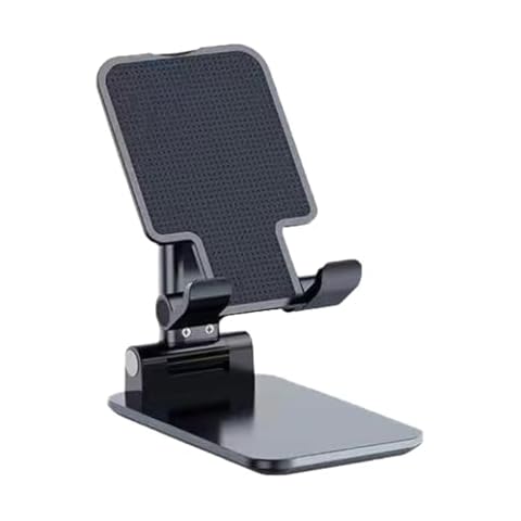 Eowluu Desktop Phone Stand Foldable & Adjust Mobile Device Bracket Multifunctional Phone Bracket Girfriend Boyfriend Cover