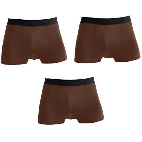 Black Men's 3-Pack Boxer Brief Stretch Boxer Trunk S