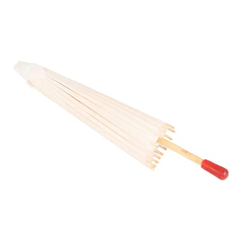 Guarda-chuva Clássico de Papel Branco para Decoração de Festa de Casamento e Acessórios Fotográficos