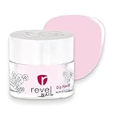 Revel Nail Dip Powder - Pink Dipping Powder, Long-Lasting Dip Nail Color, Chip & Crack Resistant, No UV Lamp, DIY Manicure For Strong Healthy Nails, Rosebud