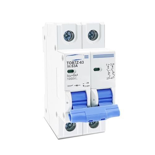Mini disyuntor solar 2P CC para evitar sobrecargas e incendios en sistemas de baterías 2