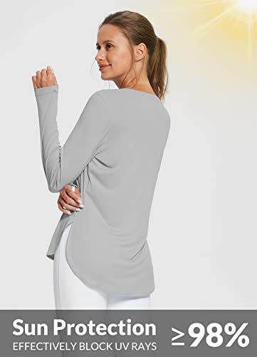 BALEAF Women's Sun Shirts UPF 50+ Long Sleeve Hiking Tops Lightweight Quick Dry UV Protection Outdoor Clothing