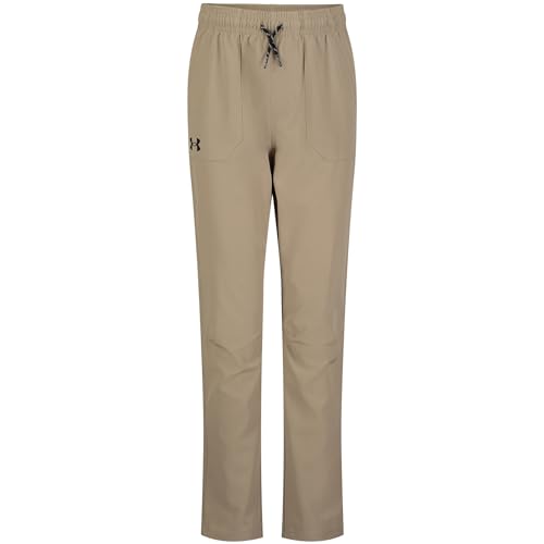 Under Armour Boys' Outdoor Woven Tech Pants, 4-Way Stretch Fabric & Drawstring Closure