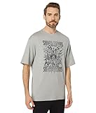 Reebok Graphic tee Camiseta, DC Comics/Medium Grey Heather, L para Hombre