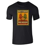 New Mexico Red vs Green Chile Graphic Tee T-Shirt for Men SSTee | Black XL