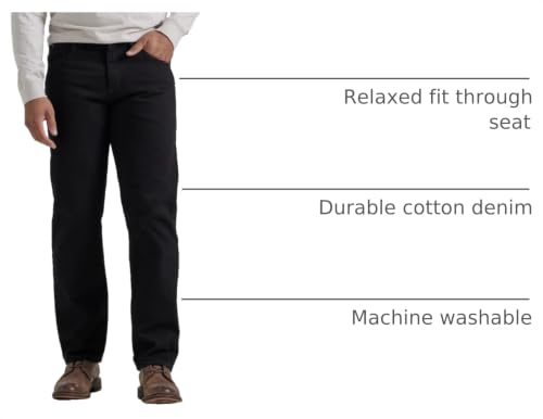 Image of Wrangler Authentics Men's Classic 5-Pocket Relaxed Fit Cotton Jean