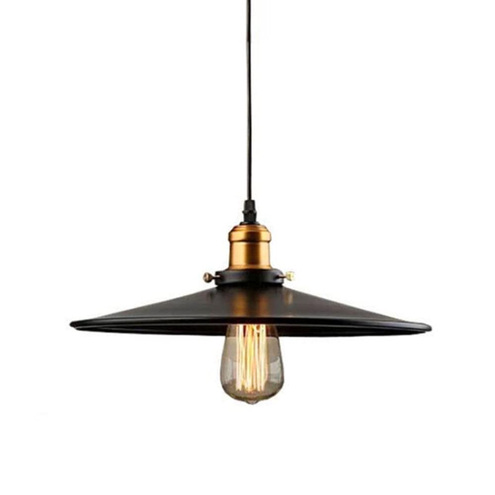 Lampe suspendue LED lustre moderne suspension rétro industriel abat-jour métal plafond