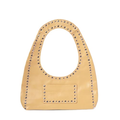 Studded Bag Y2k Shoulder Purse for Women Vegan Leather Tote Bag Punk Purse Designer Bag Streetwear 2000s