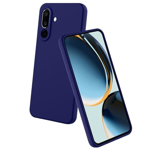 Image of Back Cover for Samsung Galaxy M56 5G / F56 5G | Full Camera Protection | Premium Liquid Silicon Case | Flexible Bumper Case for Samsung Galaxy M56 5G / F56 5G (Dark Blue)