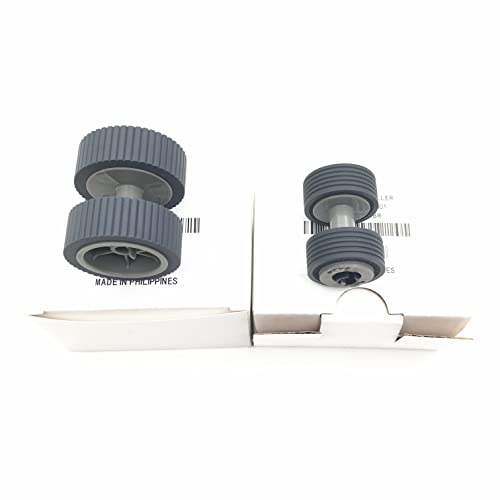OKLILI PA03540-0001 PA03540-0002 Brake Roller + Pick Roller Pickup Roller Compatible with fi-6240Z fi-6140Z fi-6230Z fi-6130Z fi-6240 fi-6140 fi-6230 fi-6130 fi-6125 fi-6225